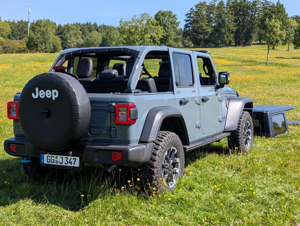 Jeep Wrangler Heck ohne Verdeck