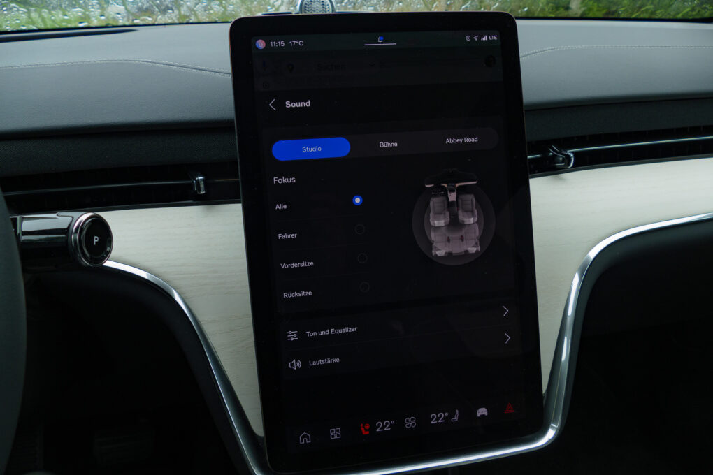 Volvo EX90 Soundeinstellungen