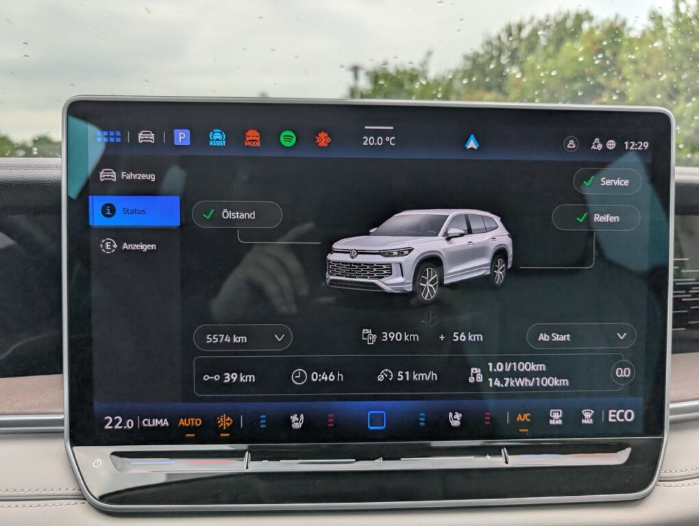 VW Tayron eHybrid Display 2