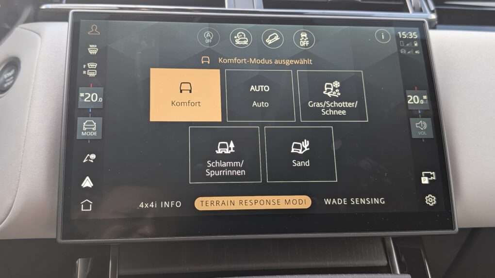 Range Rover Velar Fahrmodi