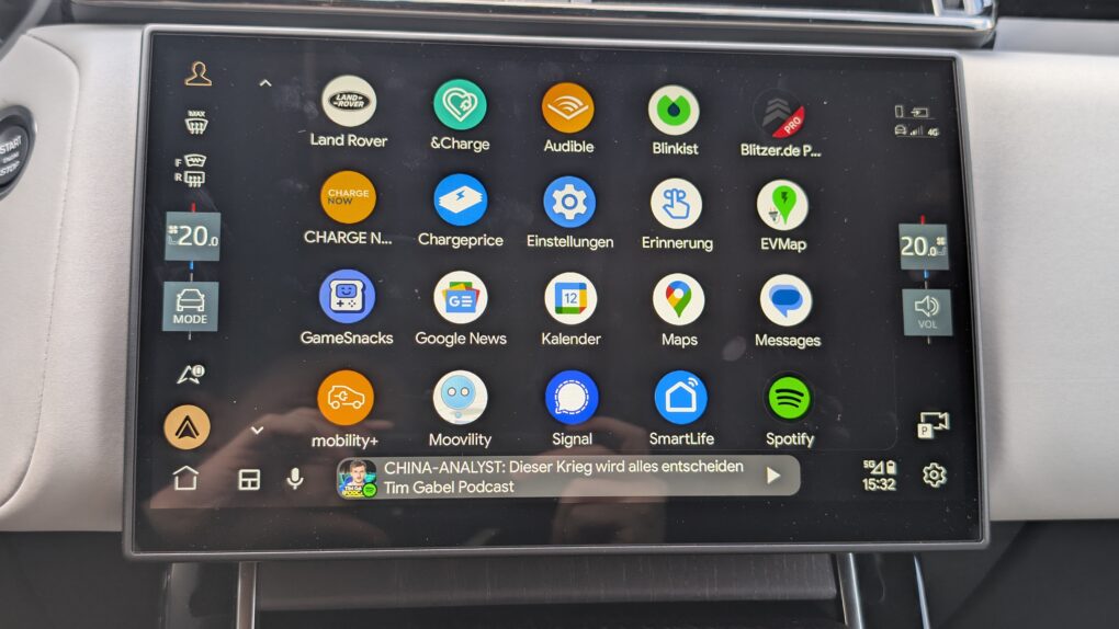 Ranger Rover Velar Android Auto