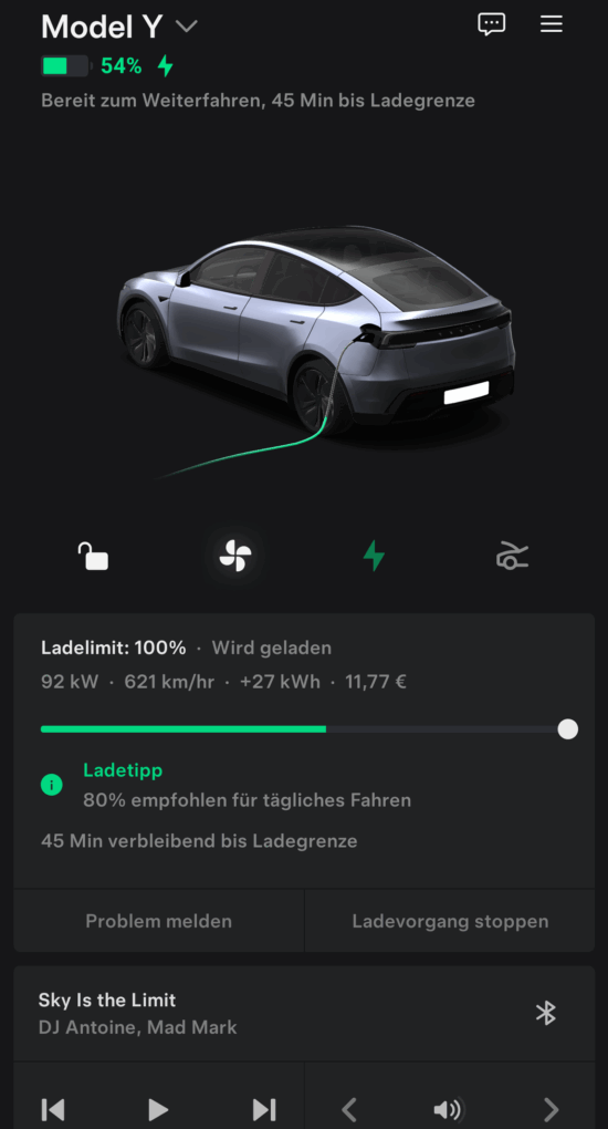 Tesla Model Y App