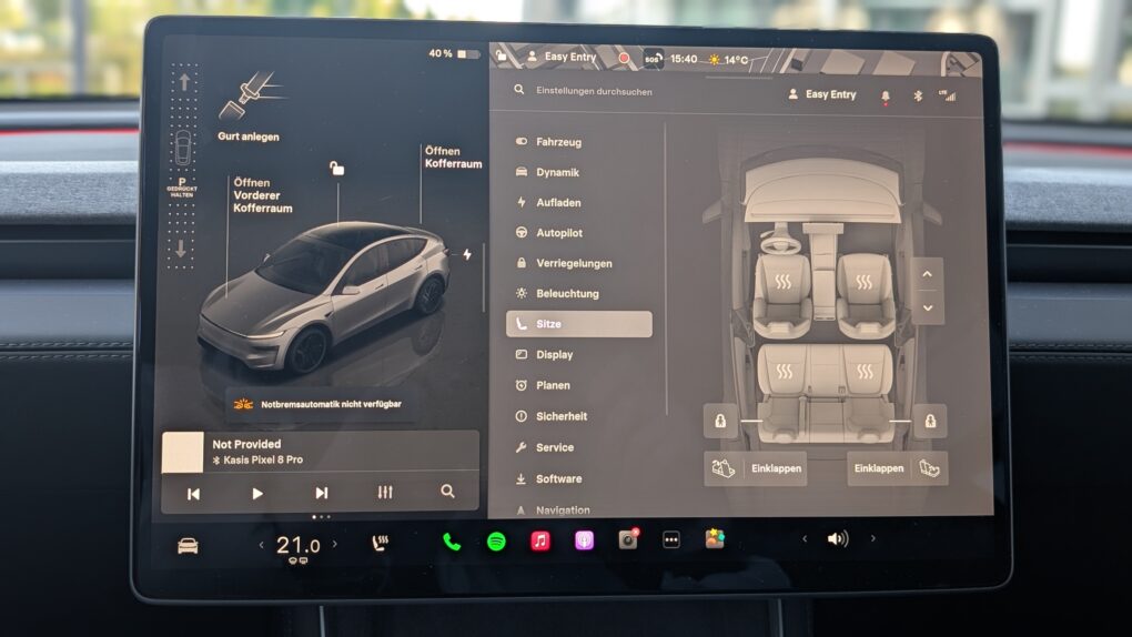 Tesla Model Y Komfort
