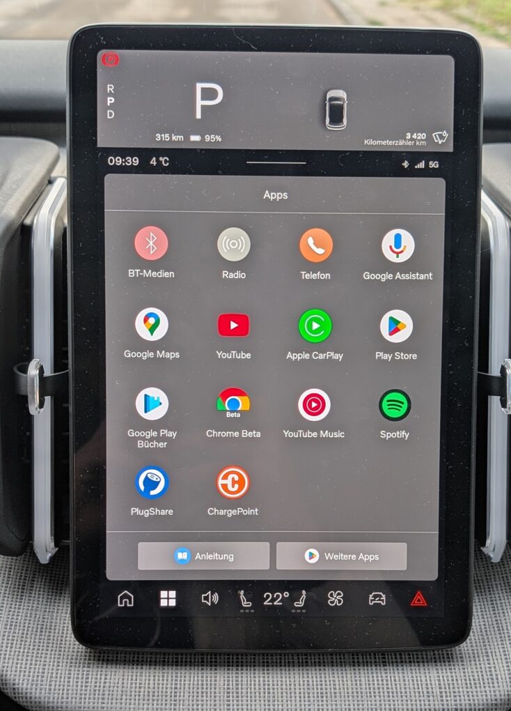 Volvo EX30 Apps