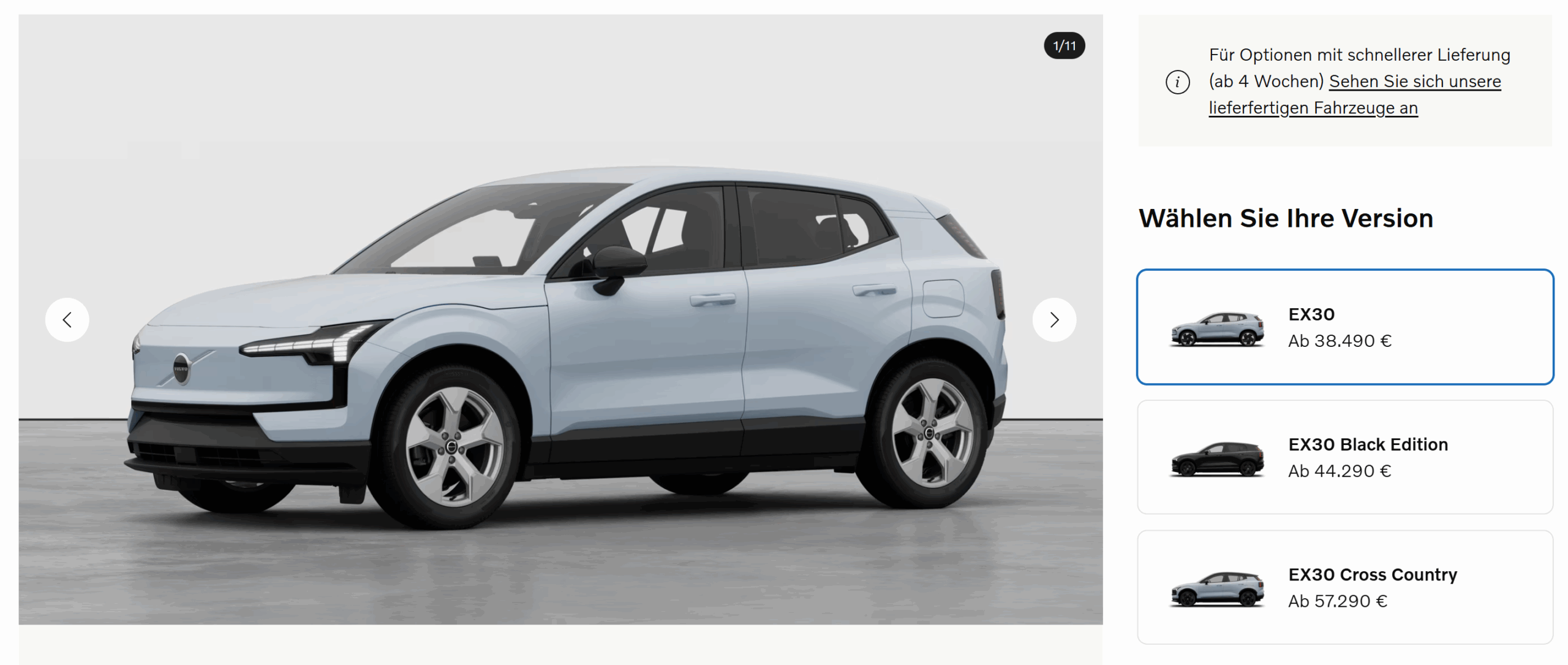 Volvo EX30 Preis