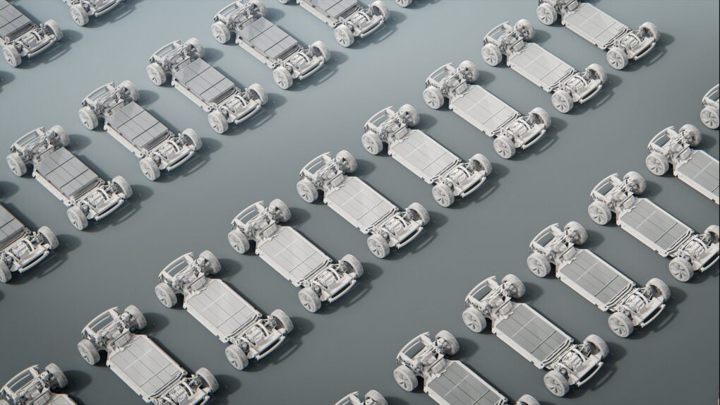 Volvo Werk Torslanda Schweden - Animation Batteriemontage