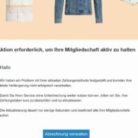 Outfittery Phishing E-Mail
