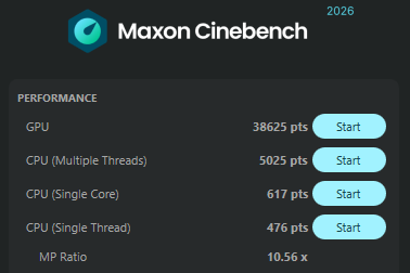 Lenovo LOQ 17IRX10 Cinebench