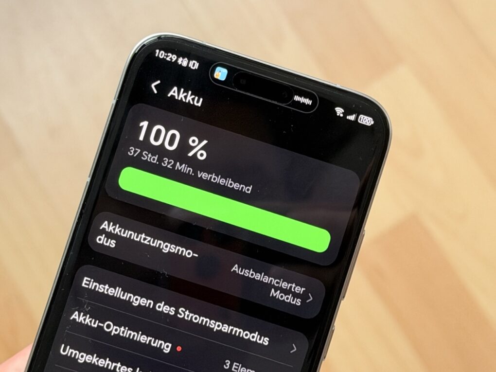 Ein Foto des Displays des Honor Magic8 Pro
