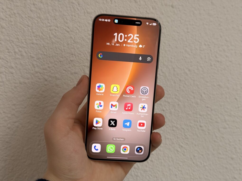 Ein Foto des Displays des Honor Magic8 Pro