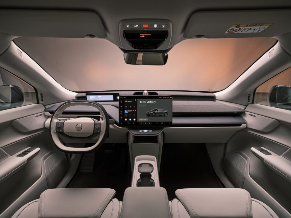 Volvo EX60 Innenraum weiß