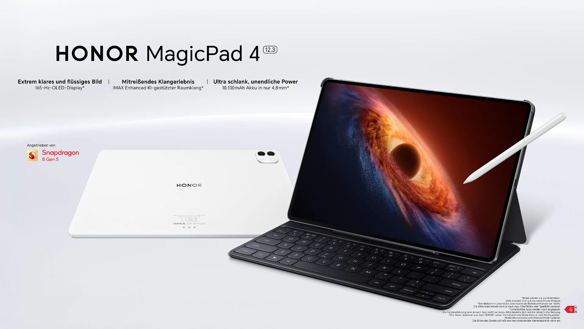 Mit Tastatur und Stylus soll das MagicPad 4 eine mobile Alternative zum Notebook darstellen