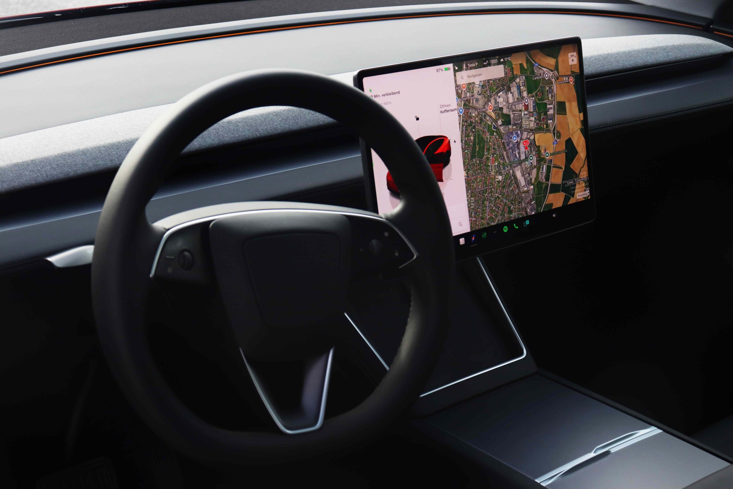 Tesla Model Y Test Innenraum