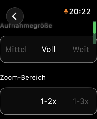 DJI Neo 2 Apple Watch Einstellungen
