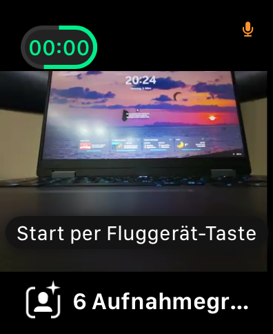 DJI Neo 2 Apple Watch Live Übertragung