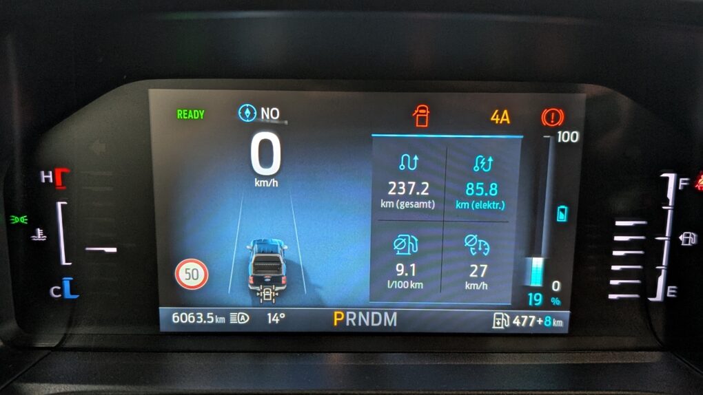 Ford Ranger PHEV Verbrauch