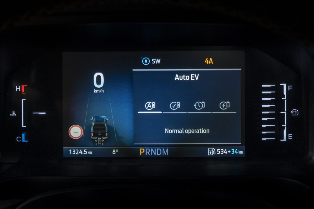 Ford Ranger PHEv Elektromodi