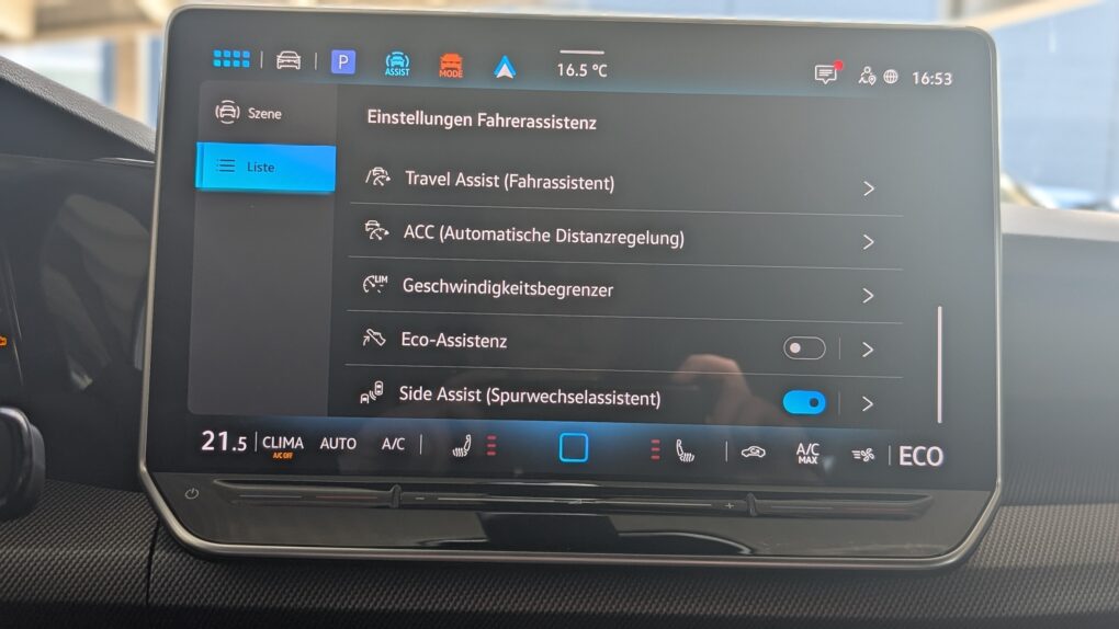 Volkswagen Golf GTE Assistenzsysteme
