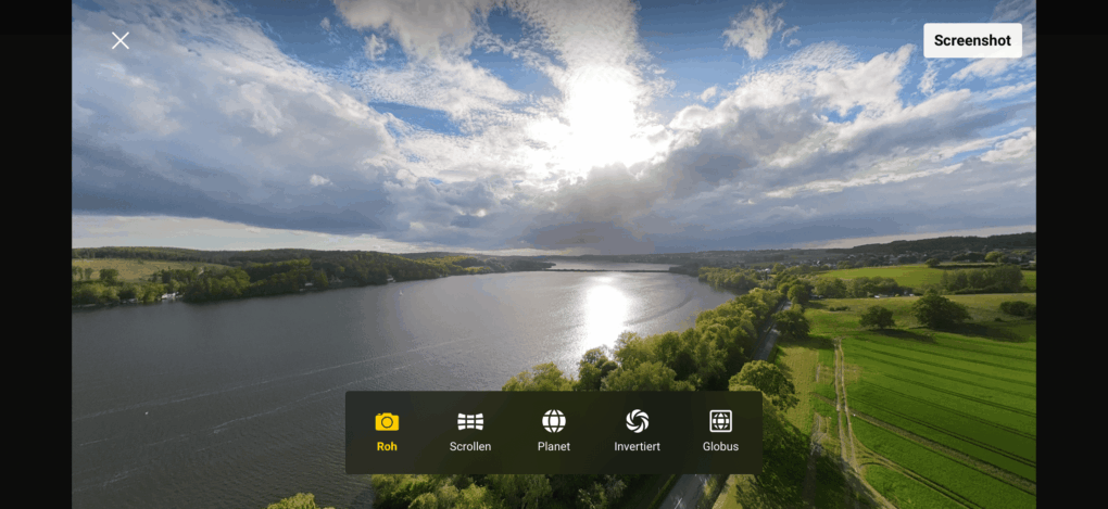 DJI Avata 360 Fotoausrichtung