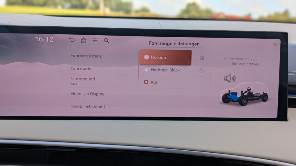 Genesis GV70 Fahrzeugeinstellungen