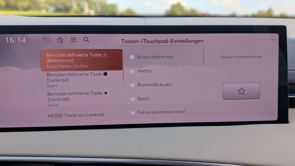 Genesis GV70 Lenkradtasten