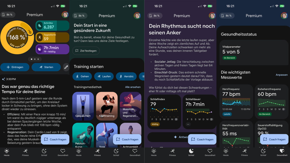 Die Google Health App