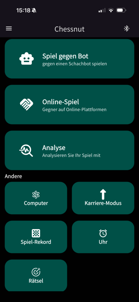 Chessnut Move App Dashboard
