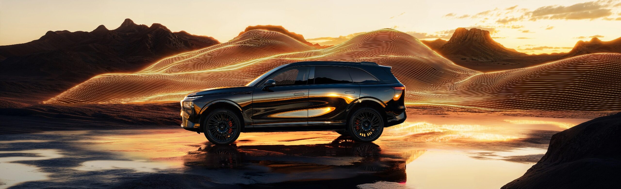 Xpeng G9 Black Edition draußen