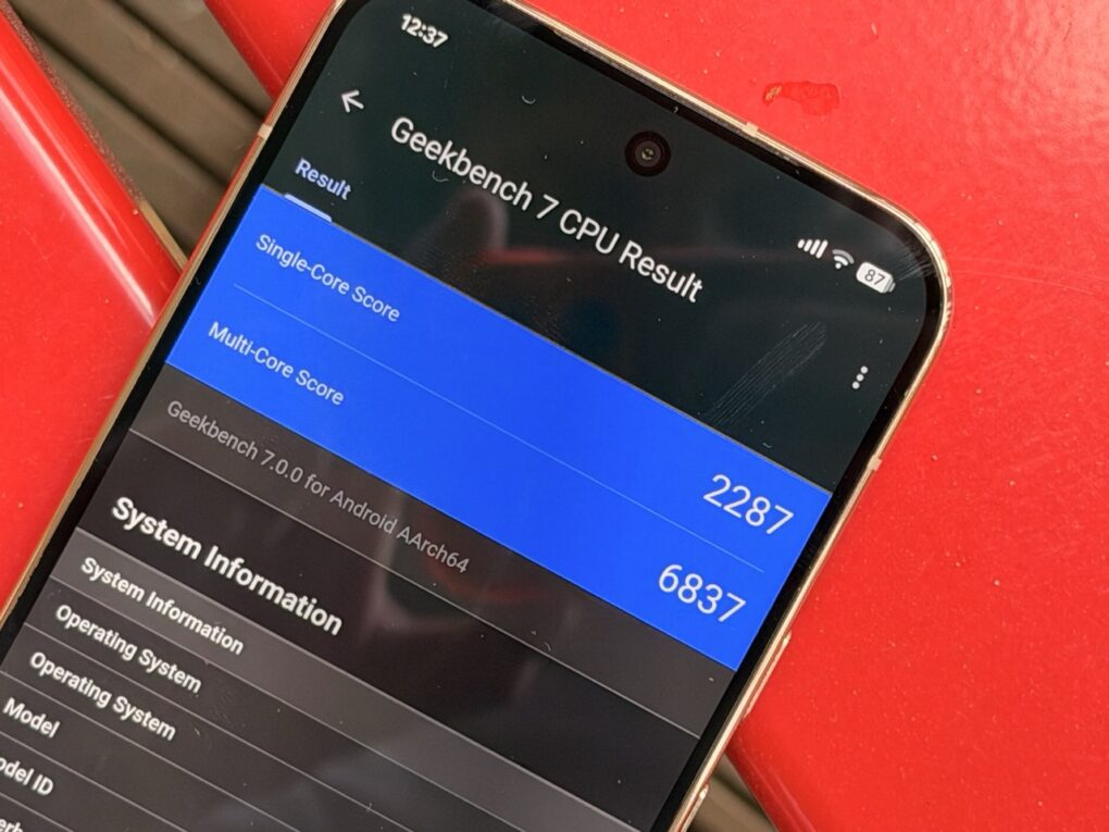 Das Pixel 11 Pro XL mit "Geekbench 7" Benchmark 