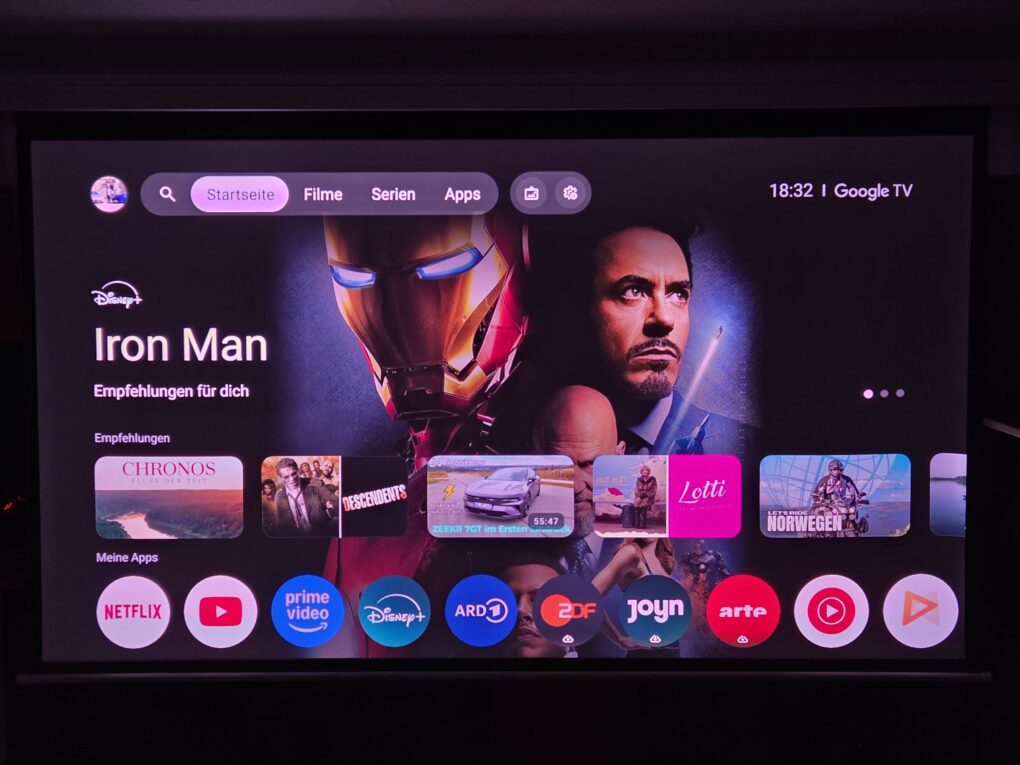 Xgimi Horizon 20 Max Google TV System