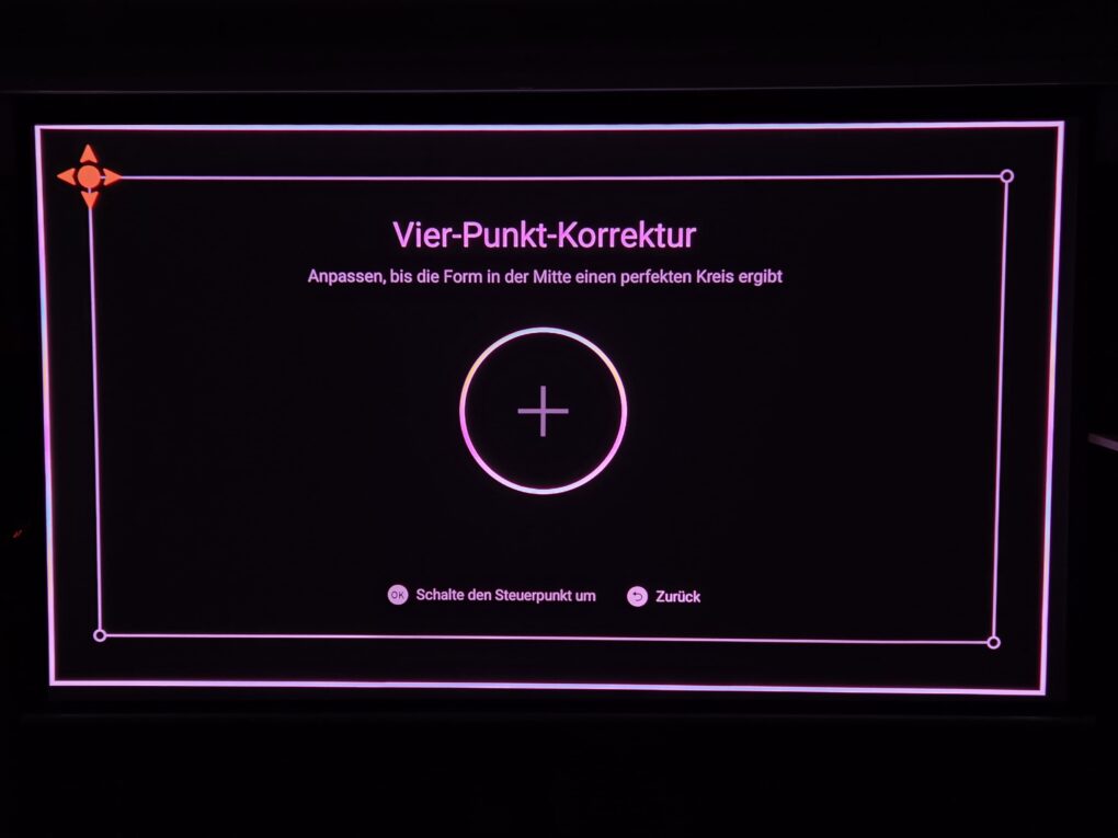 Xgimi Horizon 20 Max Vier Punkt Korrektur