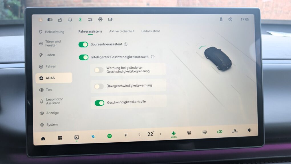Leapmotor i C10 Fahrerassistenz